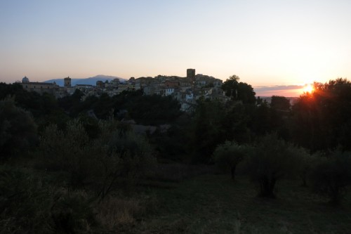 Lanciano skyline during Golden Hour