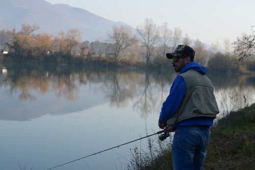 Omar Bucci in Torcino Lake