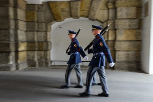 Changing of the guard, Prague Castle