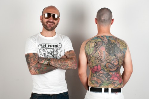 MARCO BIONDI AND THE BACK SNAKES TATTOO