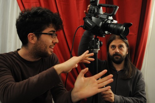 DAVIDE POMPEO AND LUCA MADONNA ON SET OF AUFF!! VIDEO CLIP