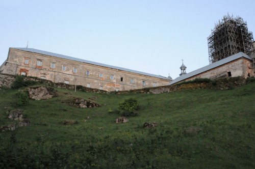 PIDKAMIN MONASTERY FROM BELOW