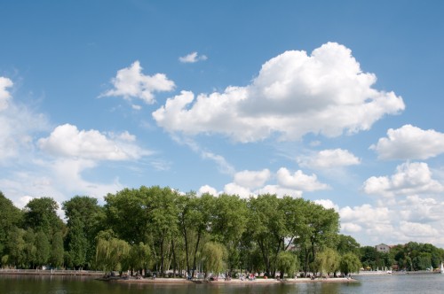 ISLET ON TERNOPIL LAKE