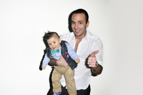 Guglielmo Maio and his son Francesco at my studio