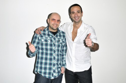 Me and Guglielmo Maio at my studio