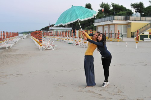 Federica and Ilaria in Pineto beach