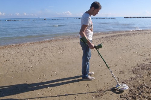 MARCO WITH HIS METAL DETECTOR