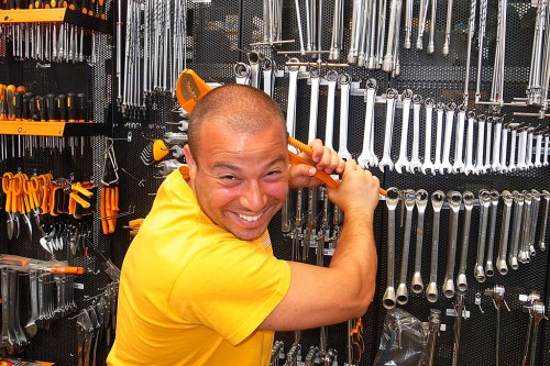 Daniel Ceroli in tool shop