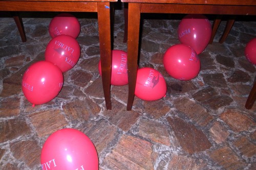 Balloons for Francesca's graduation party
