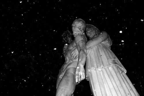 Snow on martyrs memorial