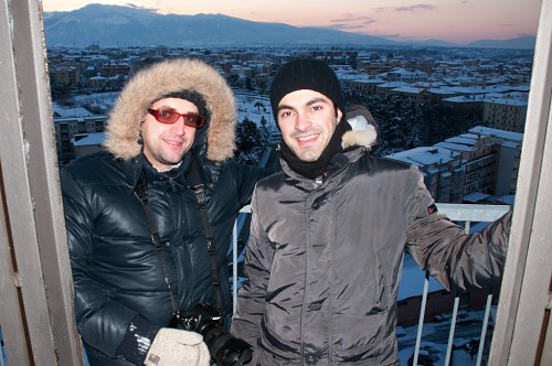 Me and Mirko on the steeple of St. Anthony