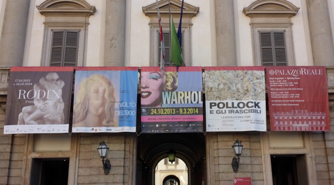 ANDY WARHOL AT THE ROYAL PALACE IN MILAN