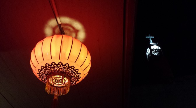 CHINA FOOD AND BELL TOWER OF ST. ANTHONY