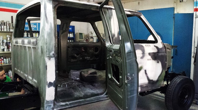 PAOLO'S FORD IN THE GARAGE