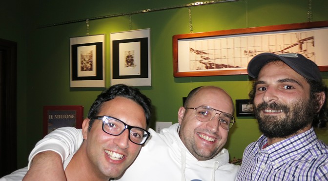 LUCA DI FRANCESCANTONIO, ME AND GAETANO DE CRECCHIO AT THE HIS EXHIBITION