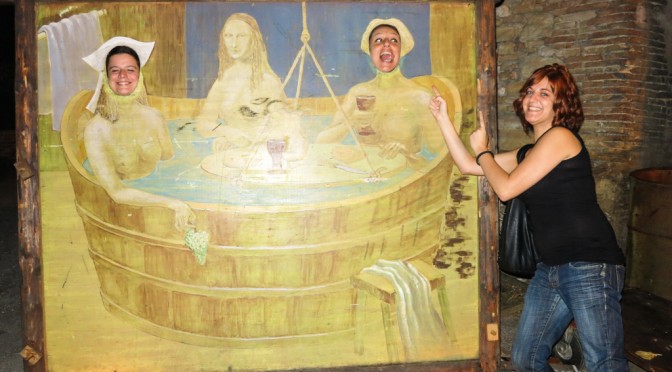 RITA, VALERIA, CINZIA AND THE MEDIEVAL BATHTUB