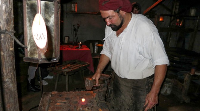 MEDIEVAL BLACKSMITH AT WORK