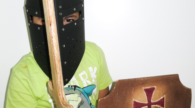 MY NEPHEW RICCARDO AS A MEDIEVAL SOLDIER