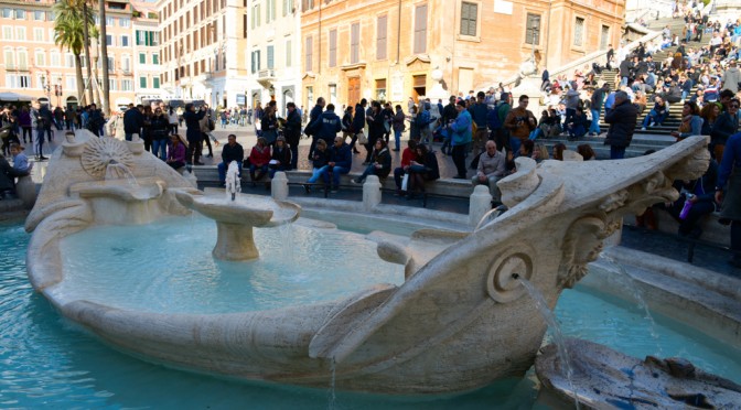 FOUNTAIN OF THE BARCACCIA IS STILL ALIVE