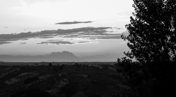 Gran Sasso at sunset