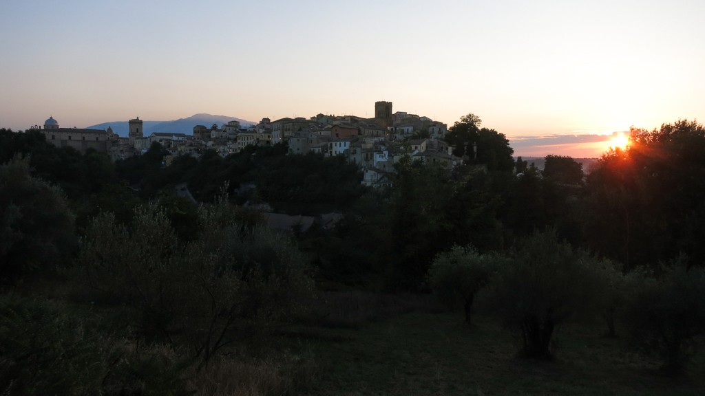 Lanciano skyline during Golden Hour