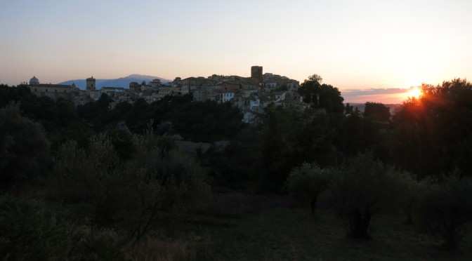 Lanciano skyline during Golden Hour
