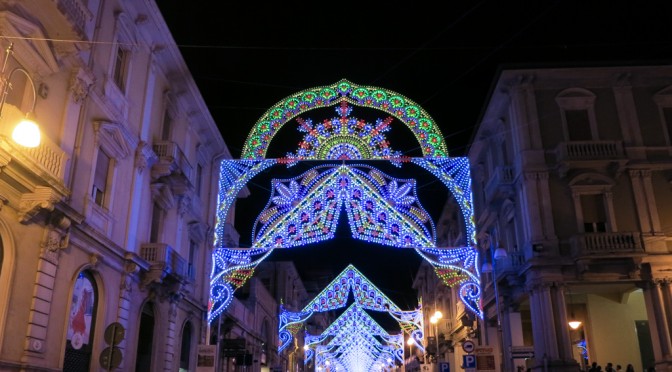 Lights for the celebrations of the Virgin Mary