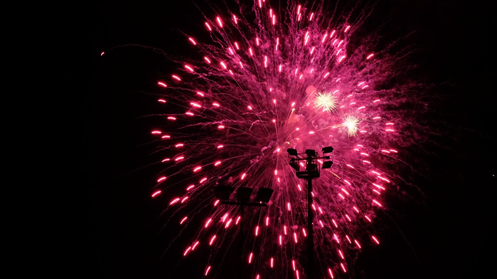 Nice lamppost fireworks, Feste di Settembre Lanciano
