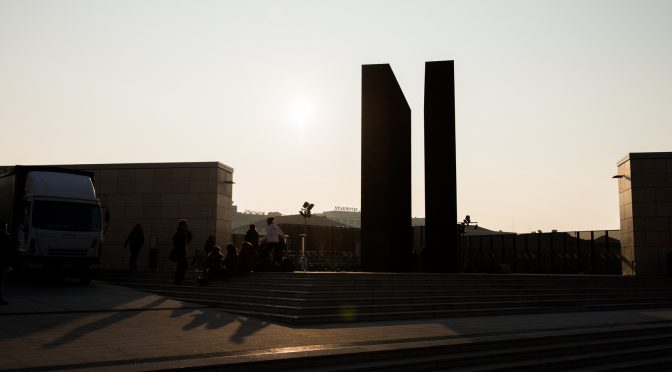 Shoah memorial in the memorial day in Bologna