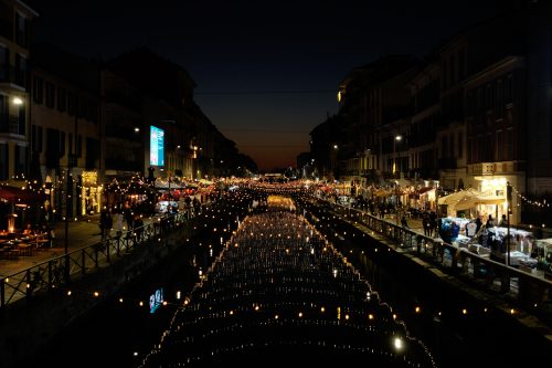 Naviglio Grande at Christmas in Milan