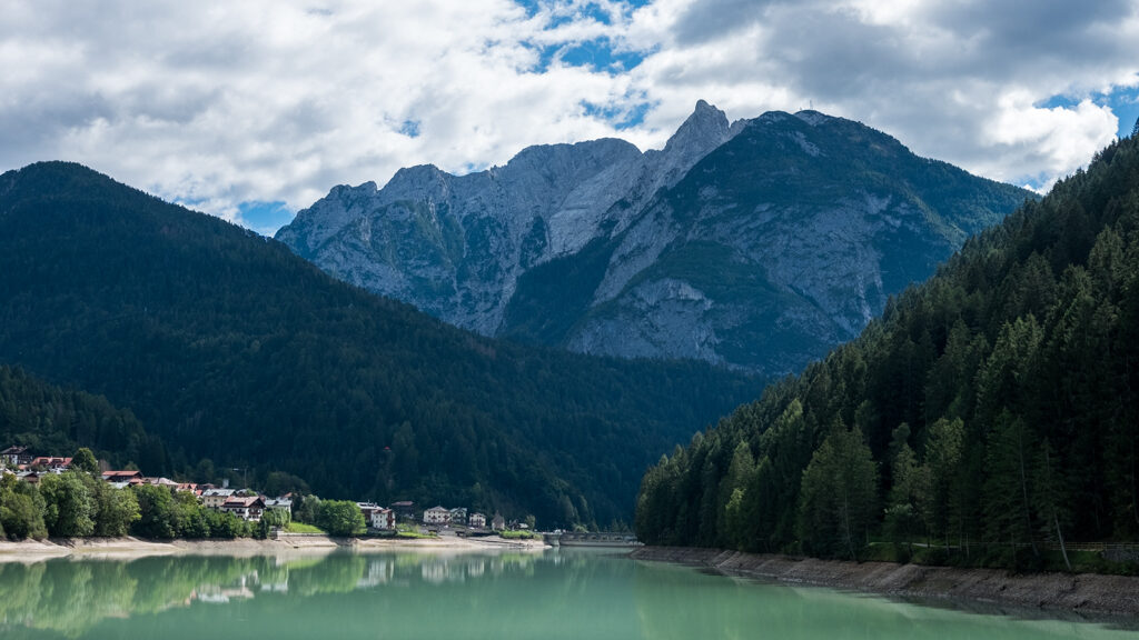 The Santa Caterina Dam seen from a distance