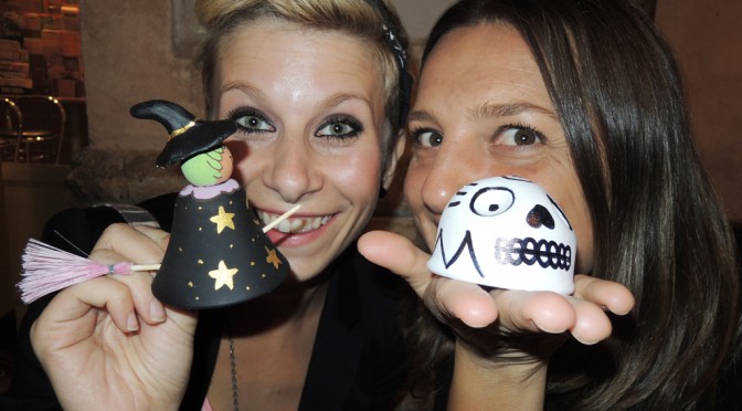 VALERIA AND VALERIA WITH THEIR LITTLE BELLS ON THE DAY OF ST. EGIDIO