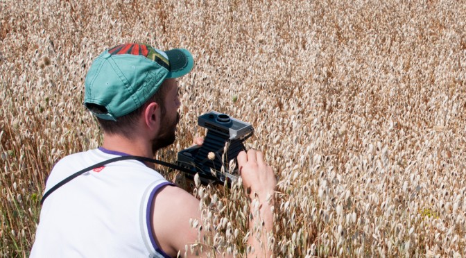 GAETANO DE CRECCHIO AND HIS POLAROID CAMERA NEAR ST. EUSANIO