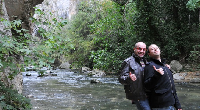 Me and Daniel in Eremo of St Venanzio