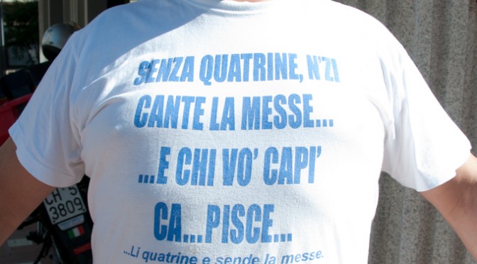 SENZA QUATRINE, N'ZI CANTE LA MESSE