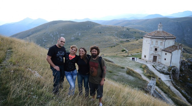 ME, MARIA, VALERIA AND PAOLO IN ROCCA CALASCIO YESTERDAY