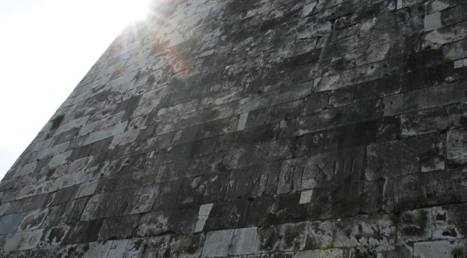 Pyramid of Cestius in Rome