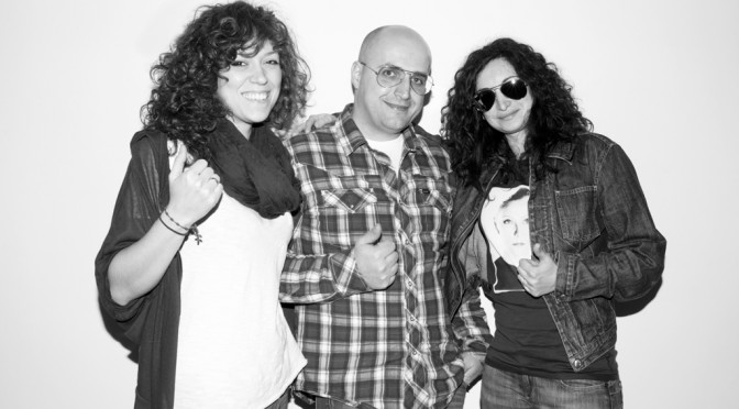 Me, Eva Laudace and Daniela Nativio at my studio