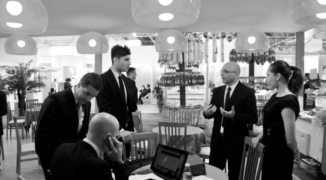 Sorrentino's staff at the Anuga 2011 in Koln
