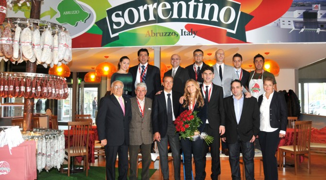 All Sorrentino staff at the stand in Cologne for Anuga 2011