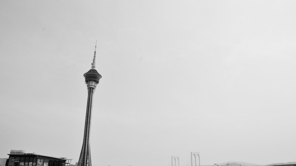 Macau Sky Tower and Governor Nobre de Carvalho Bridge