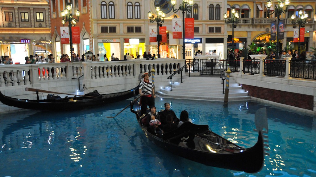 Venetian gondola in Macao