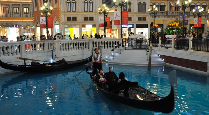 Venetian gondola in Macao