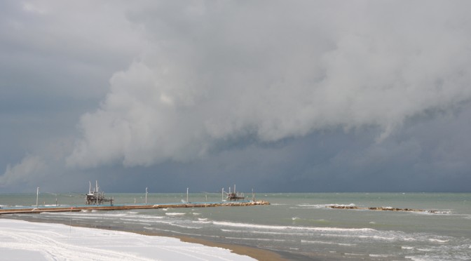 St. Vito Chietino under snow