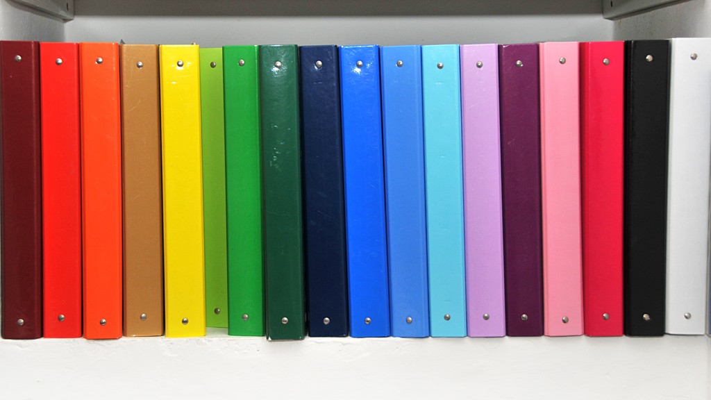 Colored notebooks