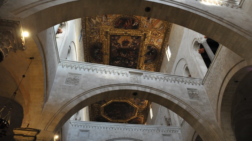 Interior of Basilica St. Nicholas in Bari