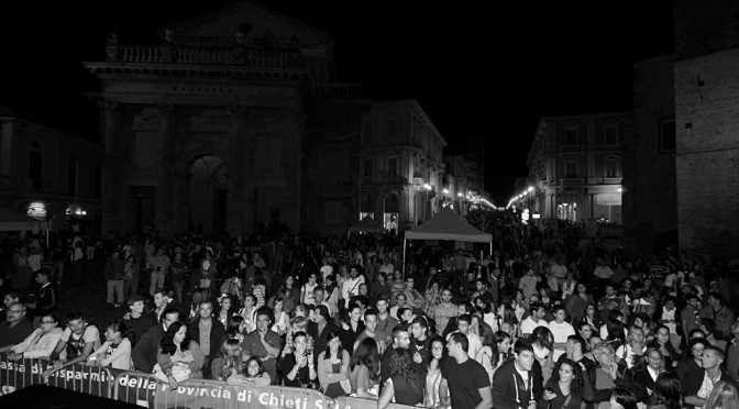 People views from above the stage for Giuliano Palma & The Bluebeaters last night