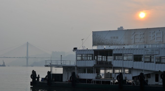 Sunset in Tin Sui Wai Hong Kong