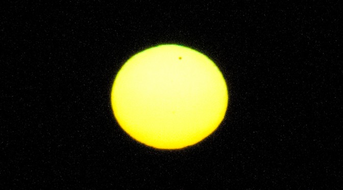 TRANSIT OF VENUS ACROSS THE SUN FROM ABBEY OF ST. JOHN IN VENUS