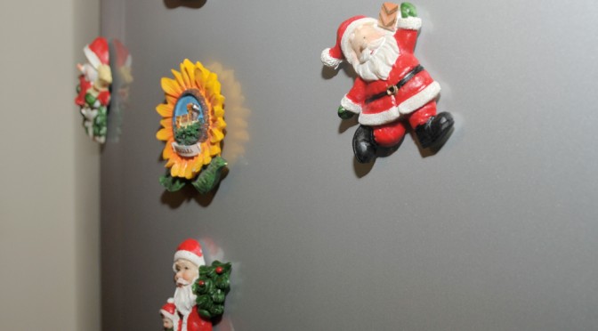 Santa Claus on the fridge